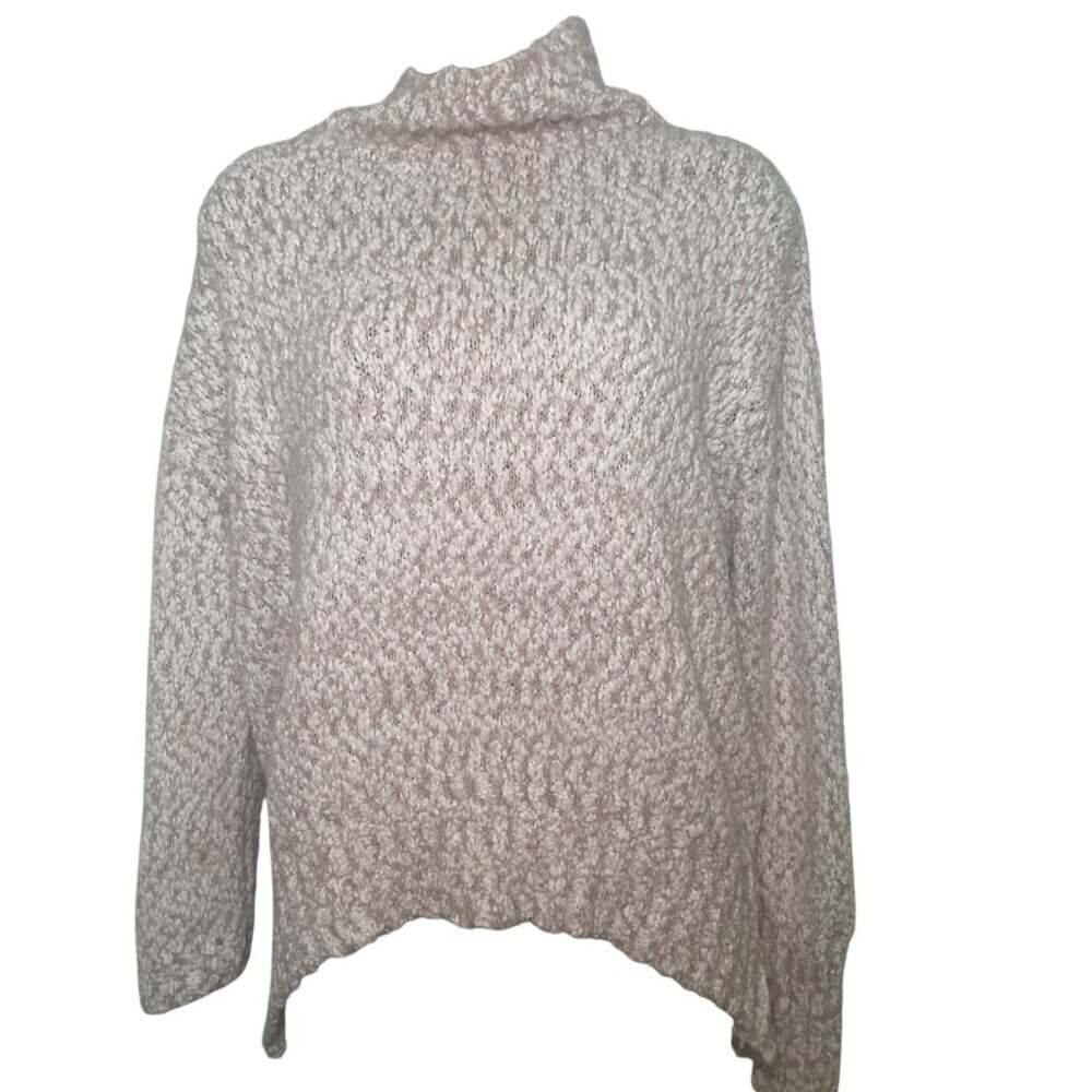 Cynthia Rowley Beige Turtleneck Sweater Women’s Size Medium - Picture 2 of 5